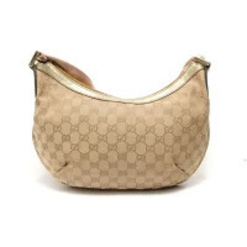 Gucci Beige GG Canvas Shoulder Bag Brown